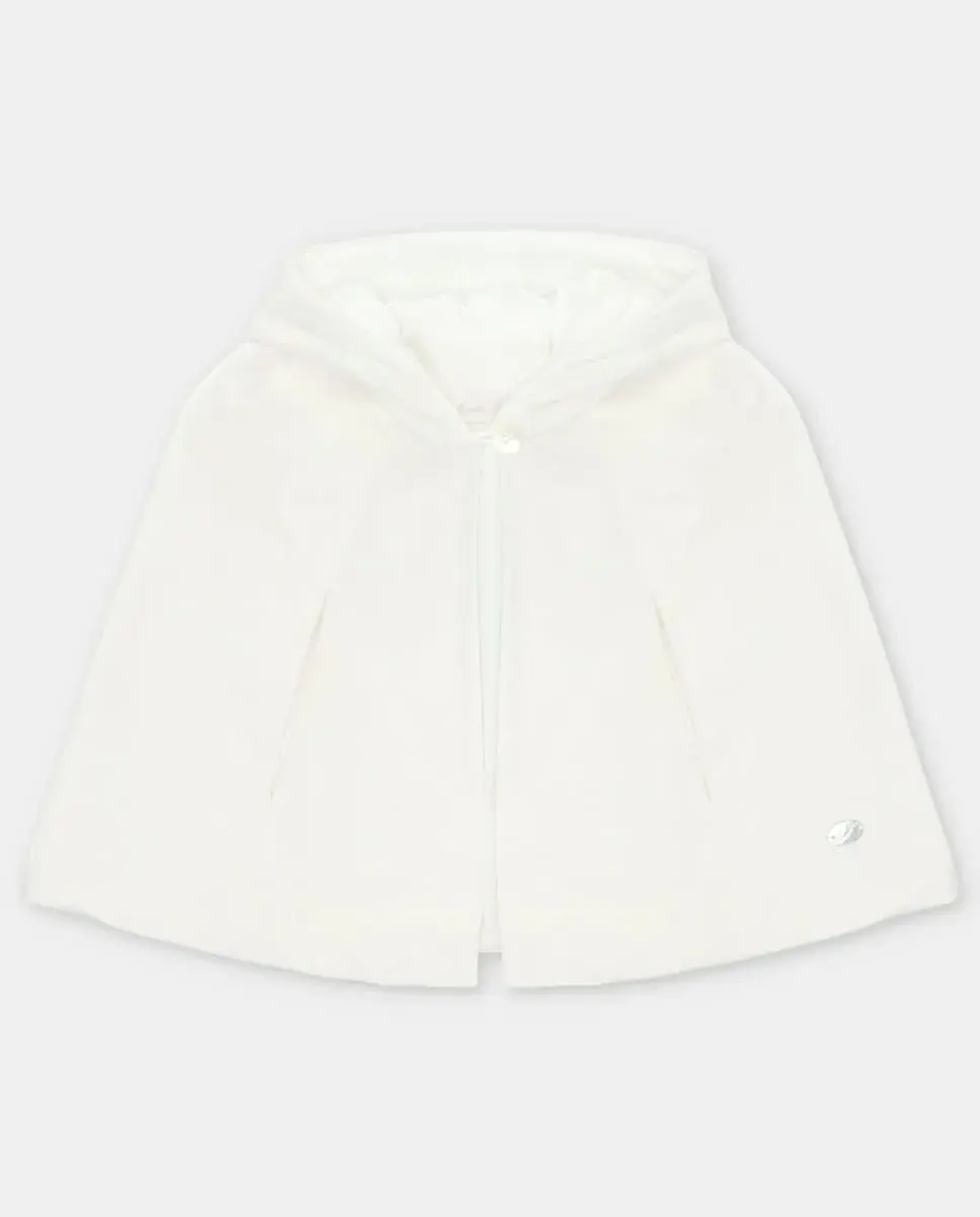 Плюшевый детский плащ для девочки с капюшоном кремового цвета Martín Aranda
Плюшевый детский плащ для девочки с капюшоном кремового цвета Martín Aranda