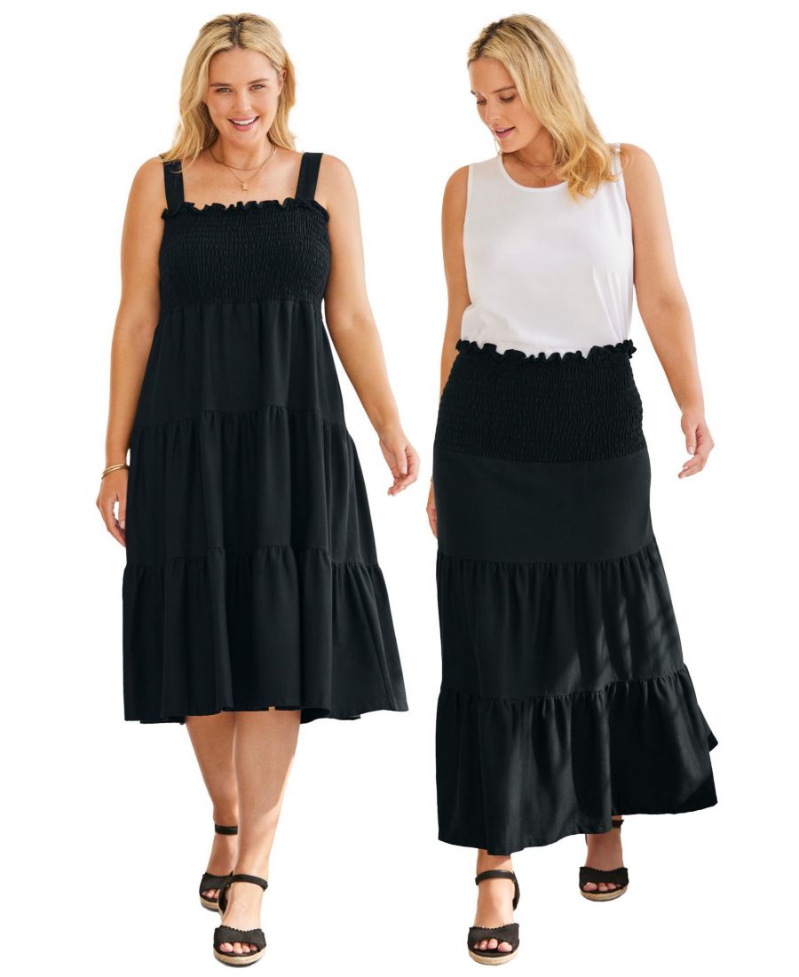 Платье-трансформер большого размера в юбку Woman Within, Black
Платье-трансформер большого размера в юбку Woman Within, Black