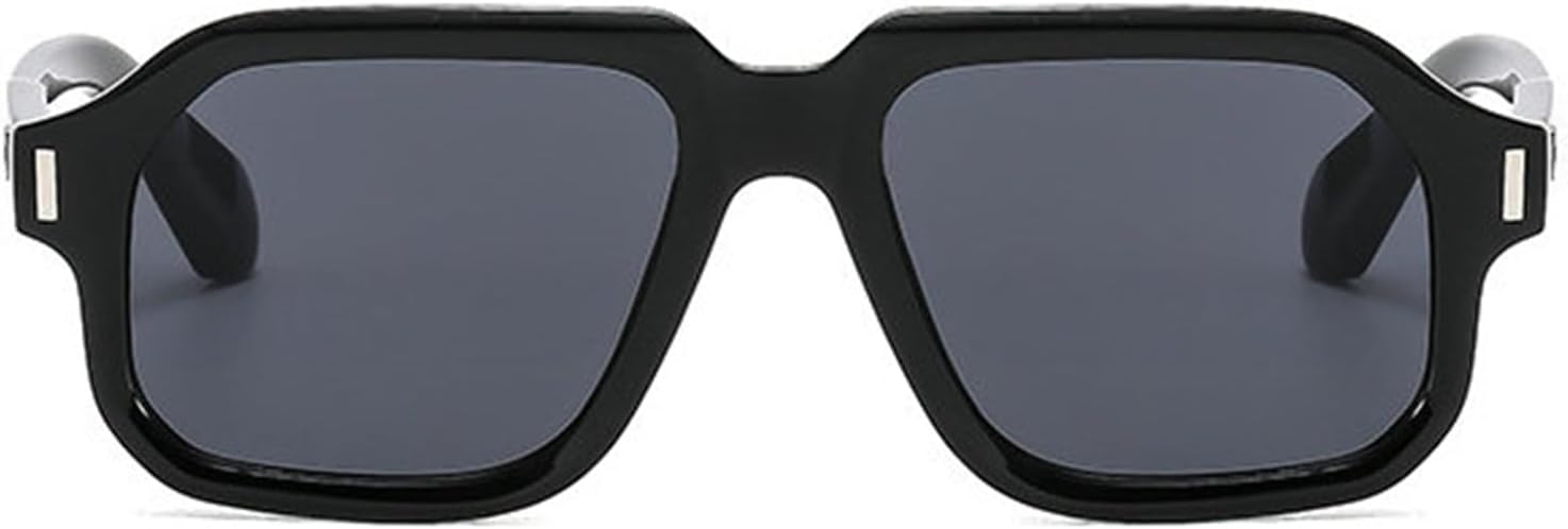 Willochra Модные квадратные солнцезащитные очки-пилот для женщин, дизайнерские очки с заклепками, мужские солнцезащитные очки неправильной формы для женщин, защита от ультрафиолета UV400 F27, Black
Willochra Модные квадратные солнцезащитные очки-пилот для женщин, дизайнерские очки с заклепками, мужские солнцезащитные очки неправильной формы для женщин, защита от ультрафиолета UV400 F27, Black