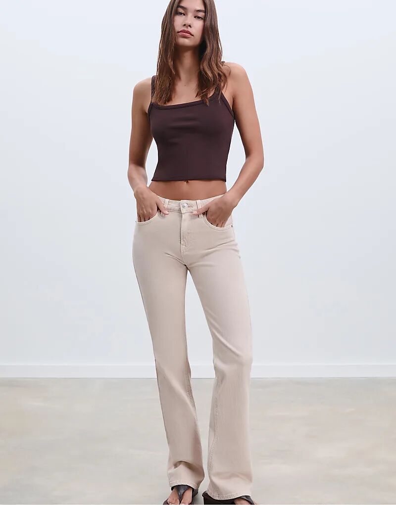 Джинсы Stradivarius D98 прямого кроя в цвете «камень» 
Джинсы Stradivarius D98 прямого кроя в цвете «камень»