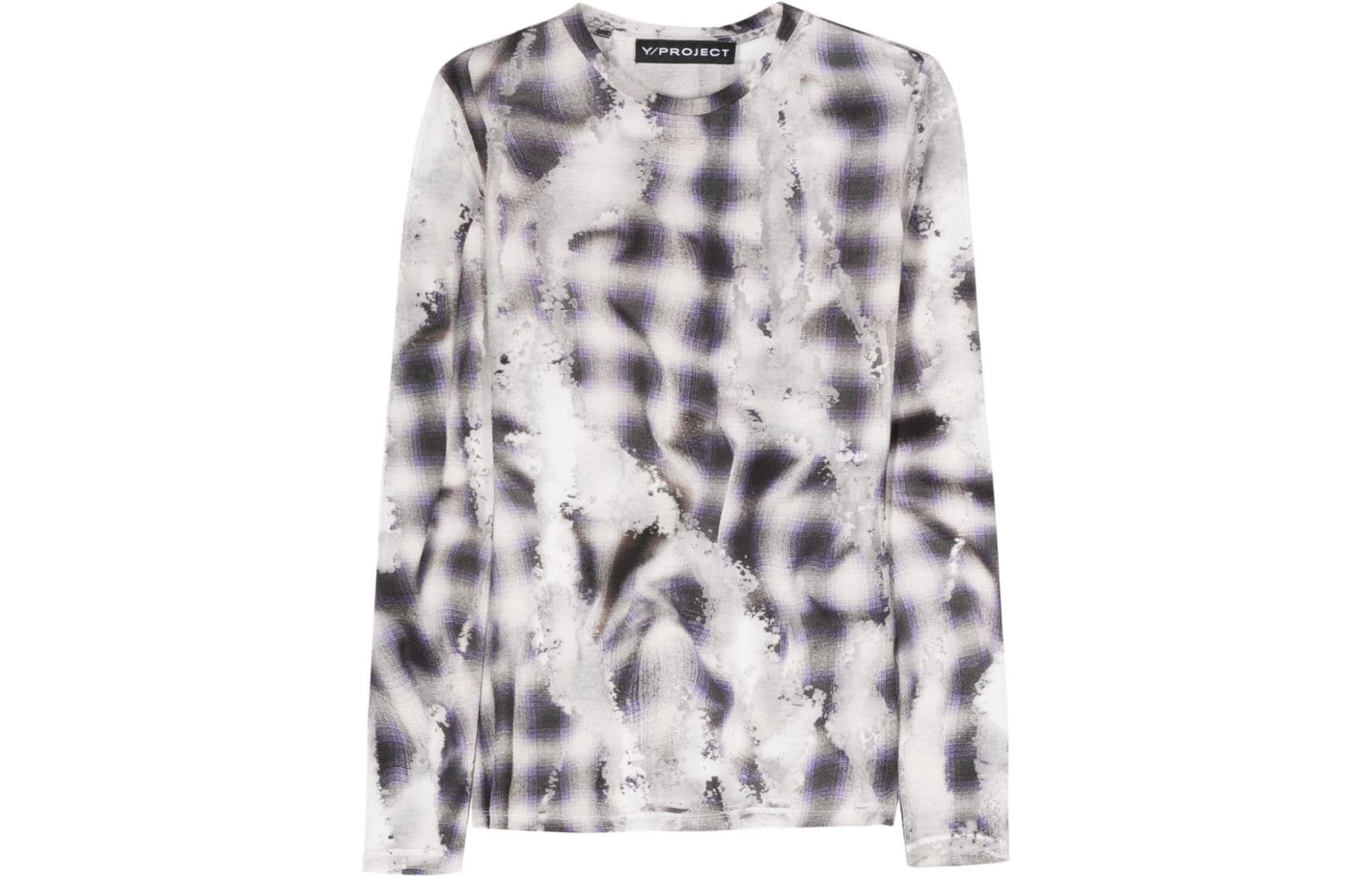 Футболка с длинным рукавом в клетку Y/Project, черный
Футболка с длинным рукавом в клетку Y/Project, черный