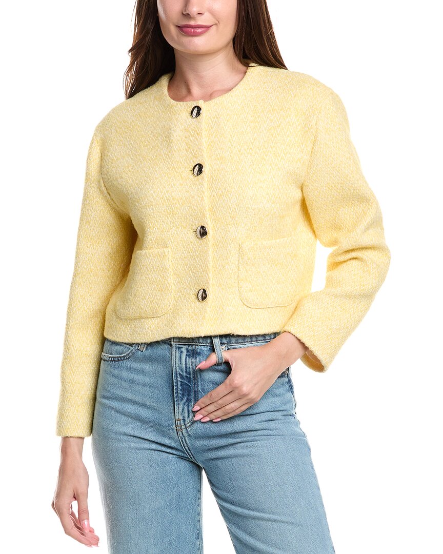 Жакет Maje из смесовой шерсти, желтый
Жакет Maje из смесовой шерсти, желтый