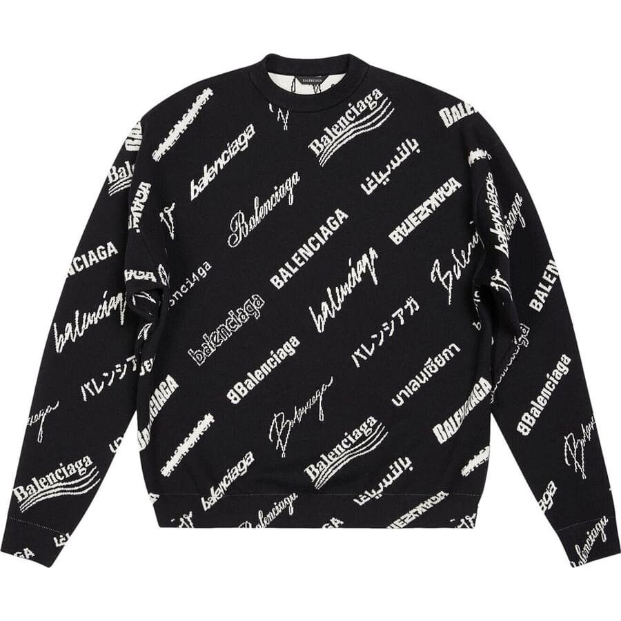 Свитшот Balenciaga Crewneck, черный/белый
Свитшот Balenciaga Crewneck, черный/белый