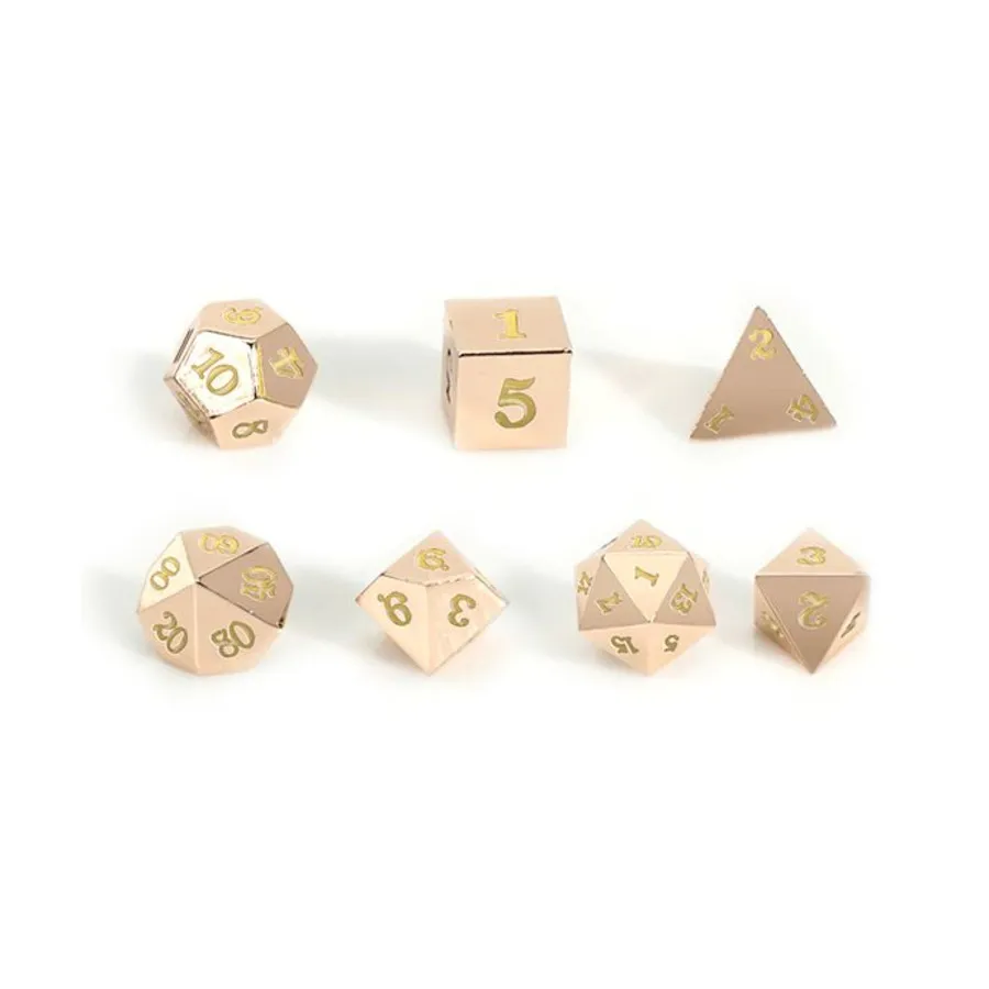 Металл розового золота с золотом — футляр с черепом (7), Dice - Metal 7 Piece Poly Sets (Easy Roller Dice)
Металл розового золота с золотом — футляр с черепом (7), Dice - Metal 7 Piece Poly Sets (Easy Roller Dice)