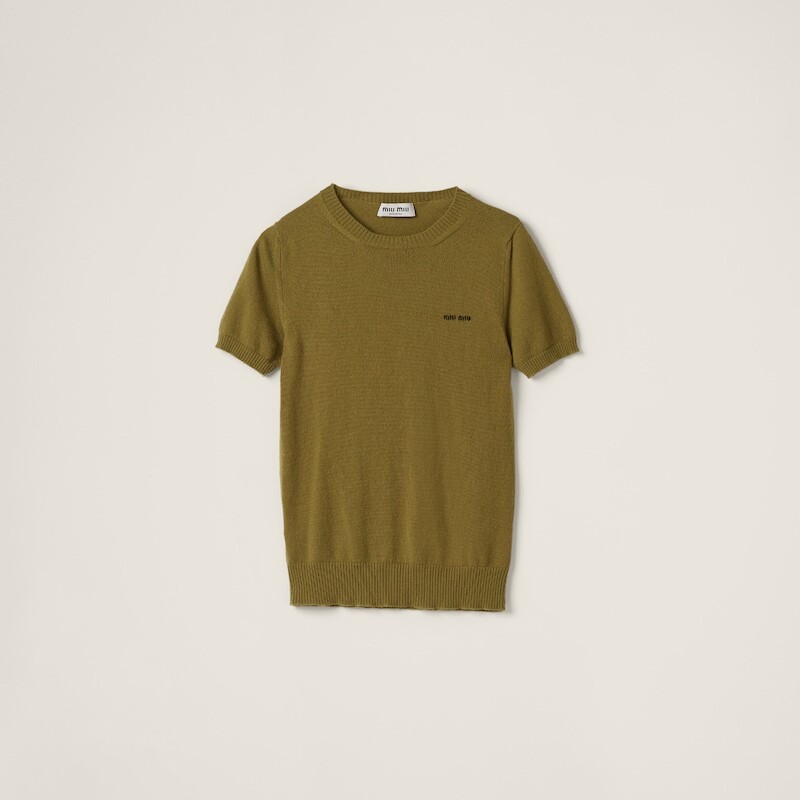 Кашемировый свитер Miu Miu, зеленый
Кашемировый свитер Miu Miu, зеленый