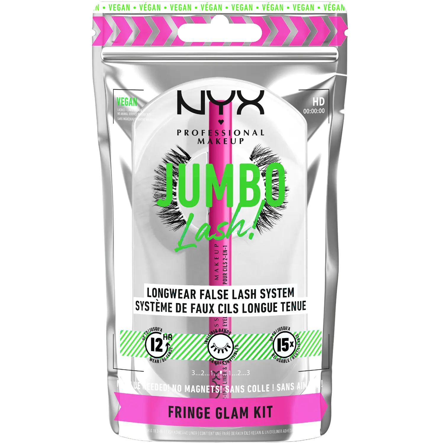 NYX Professional Makeup Jumbo Lashes 2in1 Fringe набор: накладные ресницы, 1 пара + подводка, 1 шт.
NYX Professional Makeup Jumbo Lashes 2in1 Fringe набор: накладные ресницы, 1 пара + подводка, 1 шт.