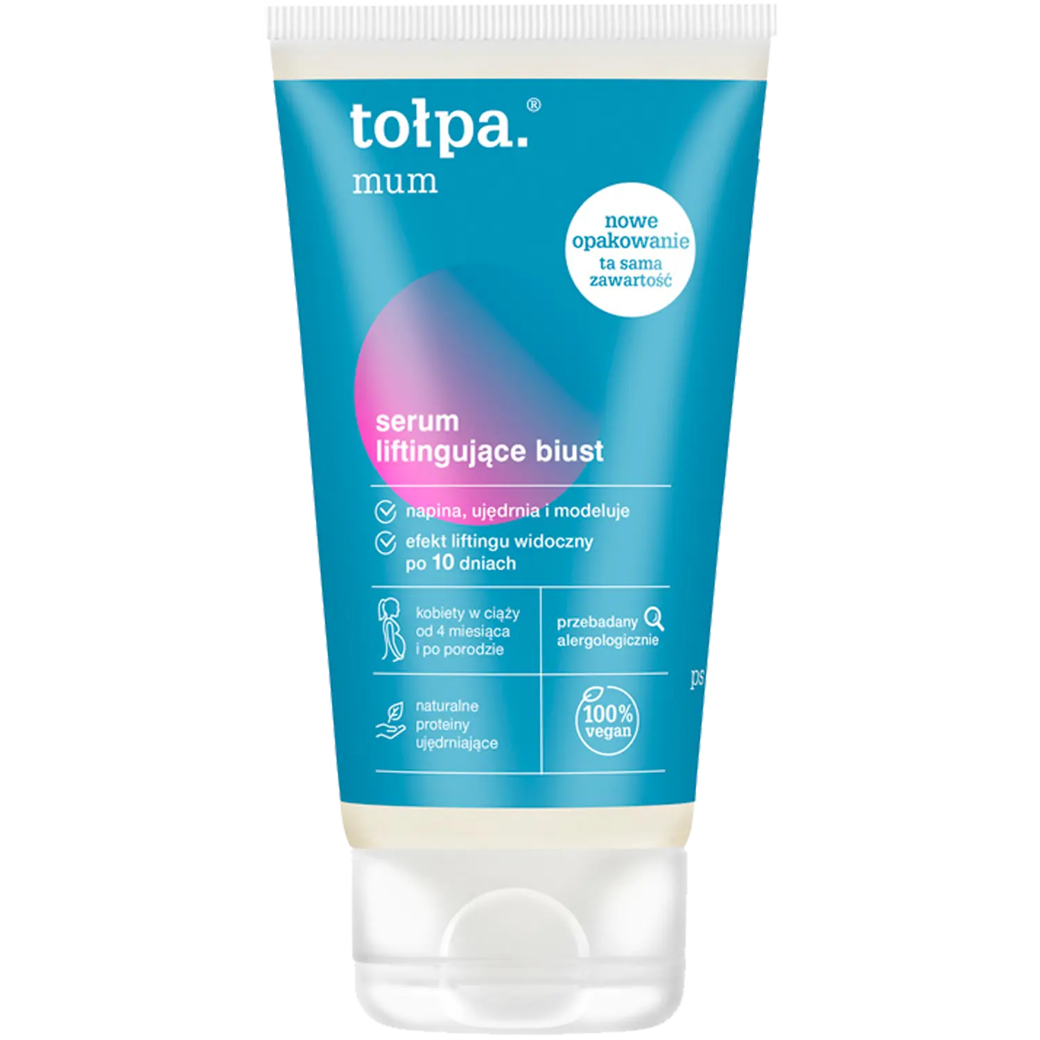 Tołpa Mum Сыворотка для подтяжки бюста, 150 мл
Tołpa Mum Сыворотка для подтяжки бюста, 150 мл