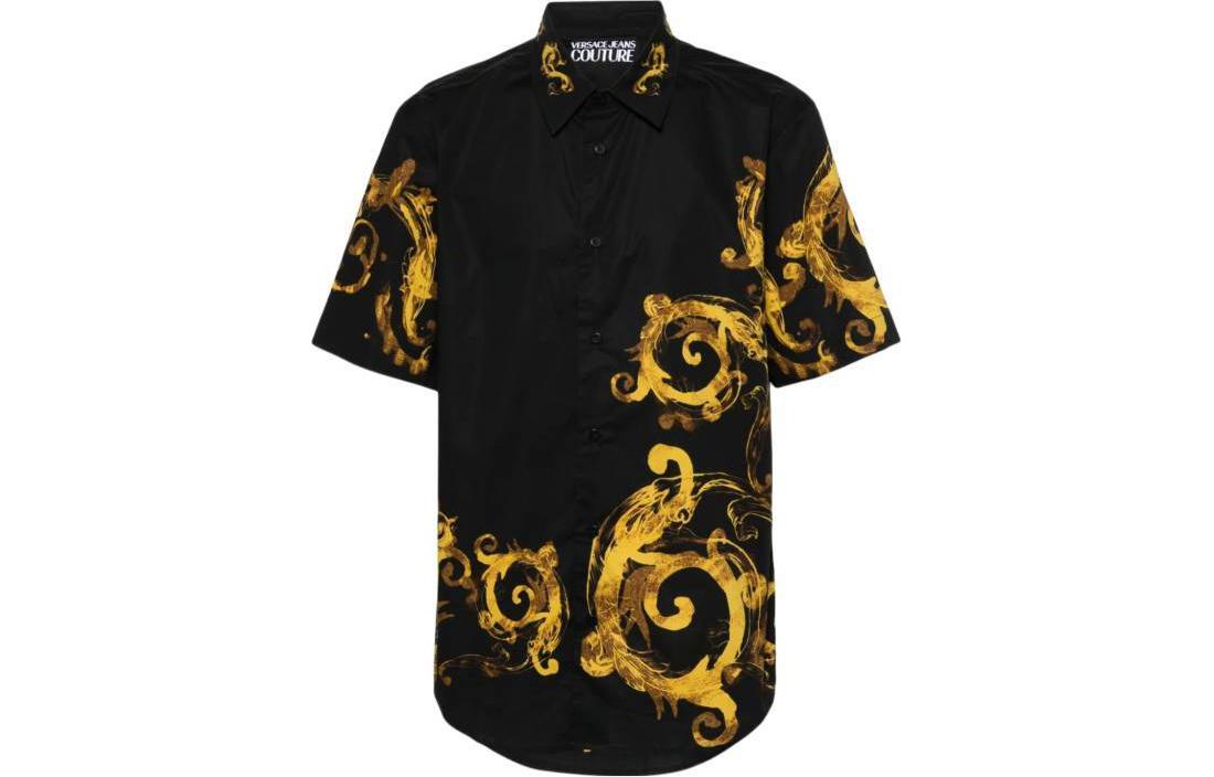 Рубашка Print Short Sleeved Shirt VERSACE JEANS COUTURE, черный
Рубашка Print Short Sleeved Shirt VERSACE JEANS COUTURE, черный