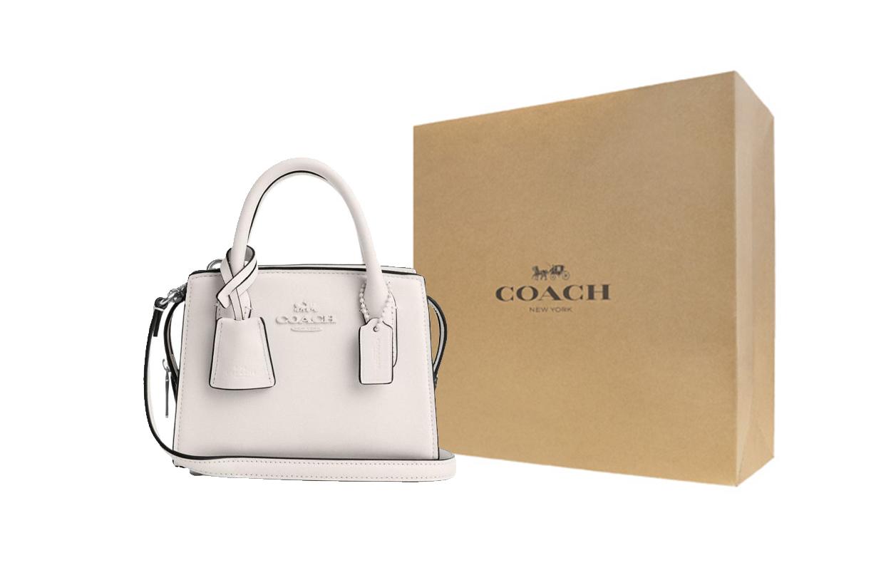 COACH Андреа ПВХ с натуральной кожей тоут сумка мини женская белая
COACH Андреа ПВХ с натуральной кожей тоут сумка мини женская белая