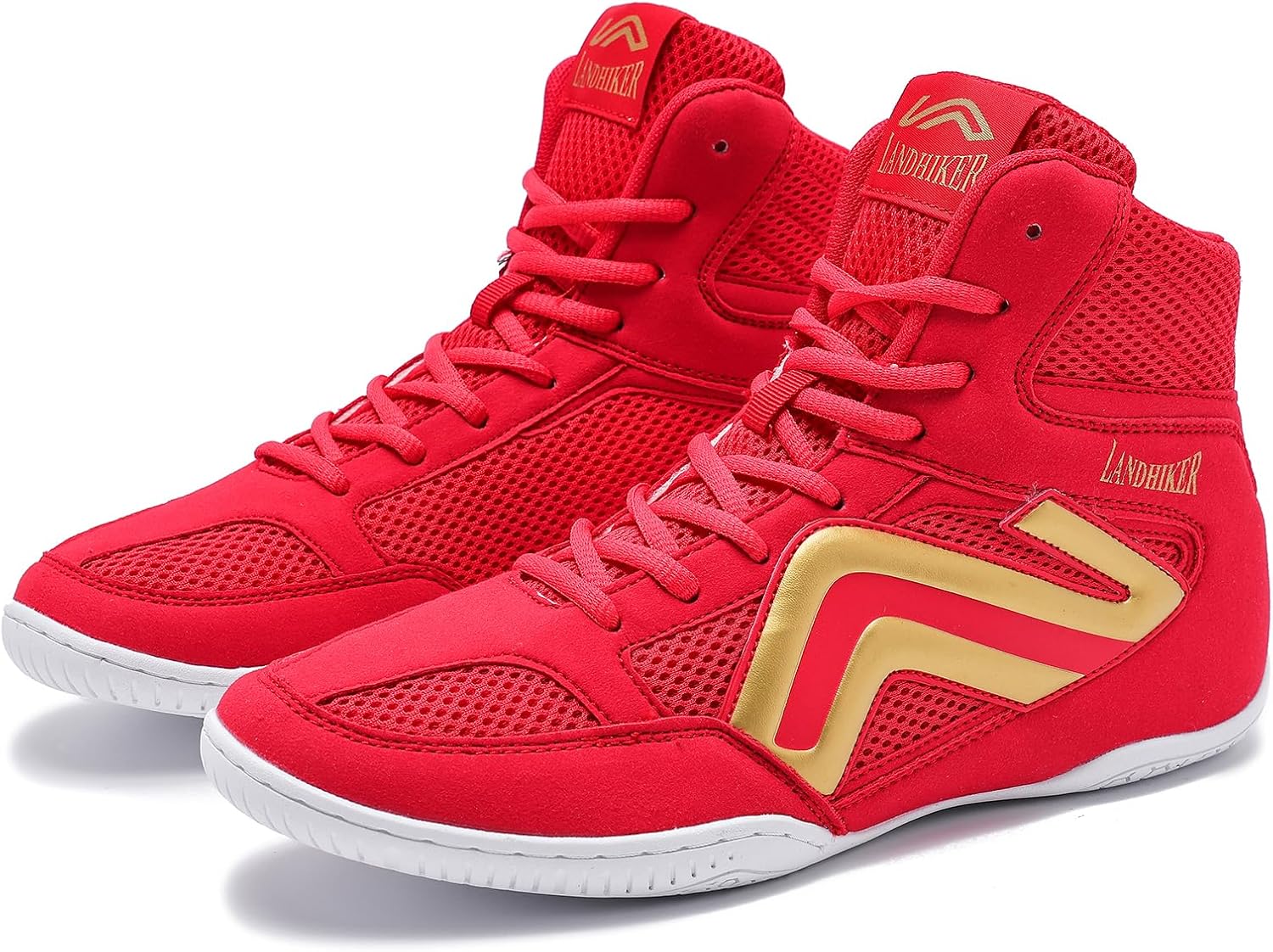 Борцовки для мужчин Боксерки для мужчин Борцовские ботинки Высокие кроссовки для фитнеса, тяжелой атлетики и пауэрлифтинга Легкие, с нескользящей подошвой, дышащие Hikldk, красный
Борцовки для мужчин Боксерки для мужчин Борцовские ботинки Высокие кроссовки для фитнеса, тяжелой атлетики и пауэрлифтинга Легкие, с нескользящей подошвой, дышащие Hikldk, красный