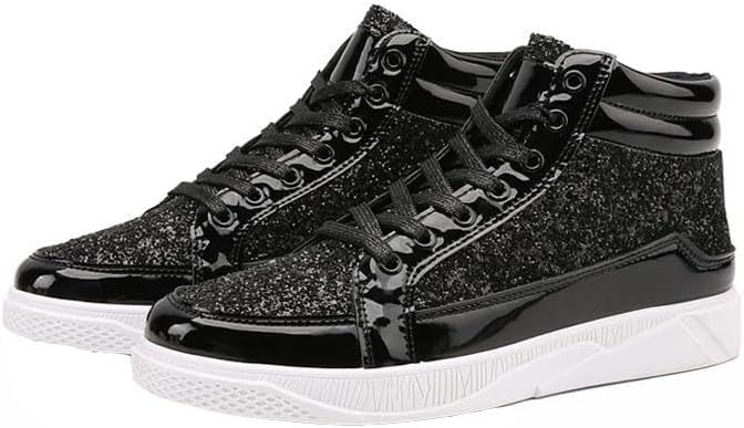 Мужские модные высокие блестящие кроссовки с пайетками, повседневные, сверкающие Odipon, черный
Мужские модные высокие блестящие кроссовки с пайетками, повседневные, сверкающие Odipon, черный