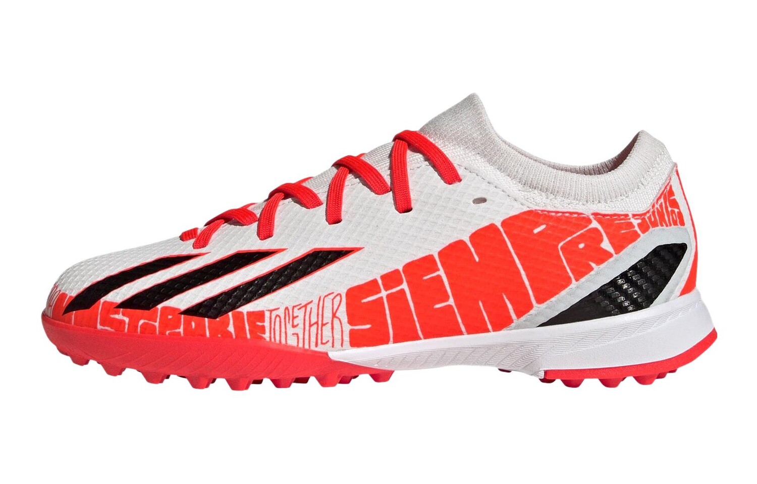 X Speedportal Messi.3 TF J «Белый солнечно-красный» Adidas
X Speedportal Messi.3 TF J «Белый солнечно-красный» Adidas