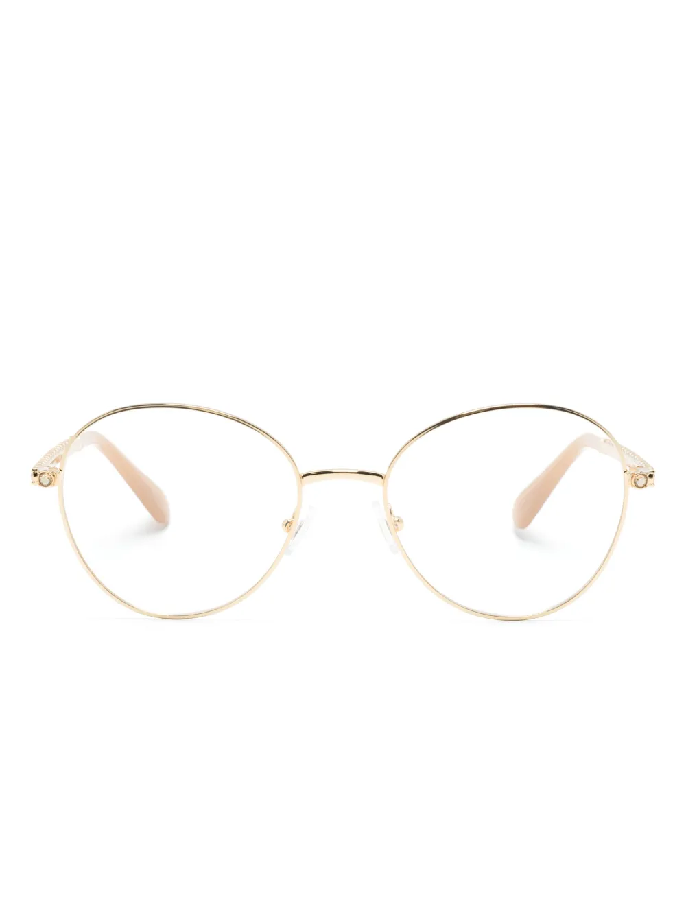 Очки в круглой оправе с кристаллами Swarovski, золотой
Очки в круглой оправе с кристаллами Swarovski, золотой