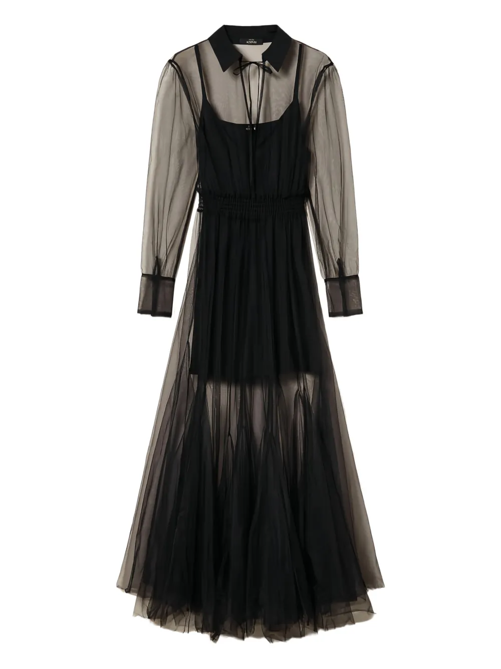 Платье миди с длинными рукавами Twinset, черный
Платье миди с длинными рукавами Twinset, черный