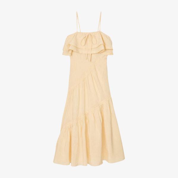 Платье Sandro с рюшами, ванильный
Платье Sandro с рюшами, ванильный