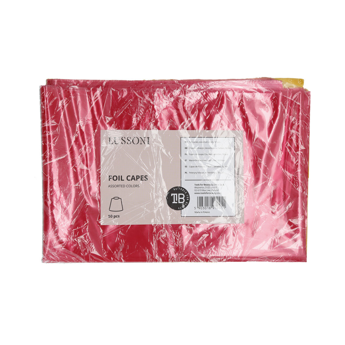 LUSSONI by Tools For Beauty, Накидки из фольги, Разные цвета, 50 шт
LUSSONI by Tools For Beauty, Накидки из фольги, Разные цвета, 50 шт