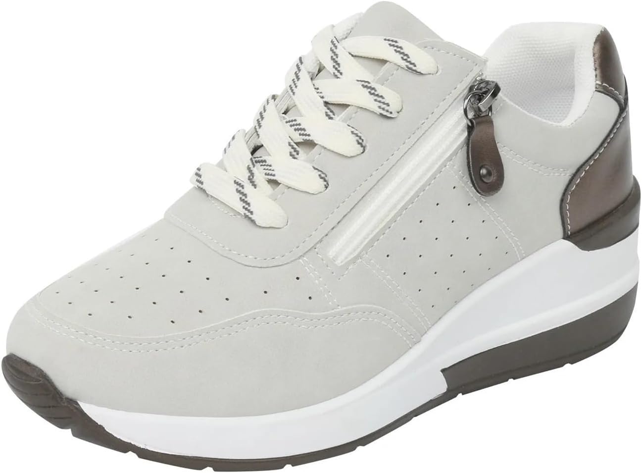 Кроссовки ZWRXW для мужчин и женщин, модные, с шнуровкой/молнией, на платформе, повседневные, для ходьбы, нескользящие, удобные, легкие, для работы, путешествий и активного отдыха, серый
Кроссовки ZWRXW для мужчин и женщин, модные, с шнуровкой/молнией, на платформе, повседневные, для ходьбы, нескользящие, удобные, легкие, для работы, путешествий и активного отдыха, серый