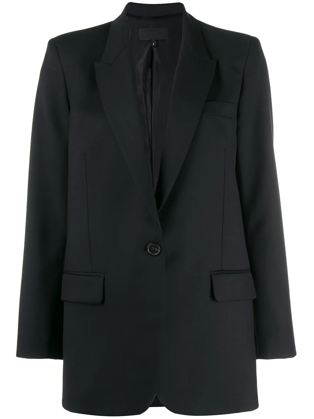 Однобортный блейзер Nili Lotan, черный
Однобортный блейзер Nili Lotan, черный