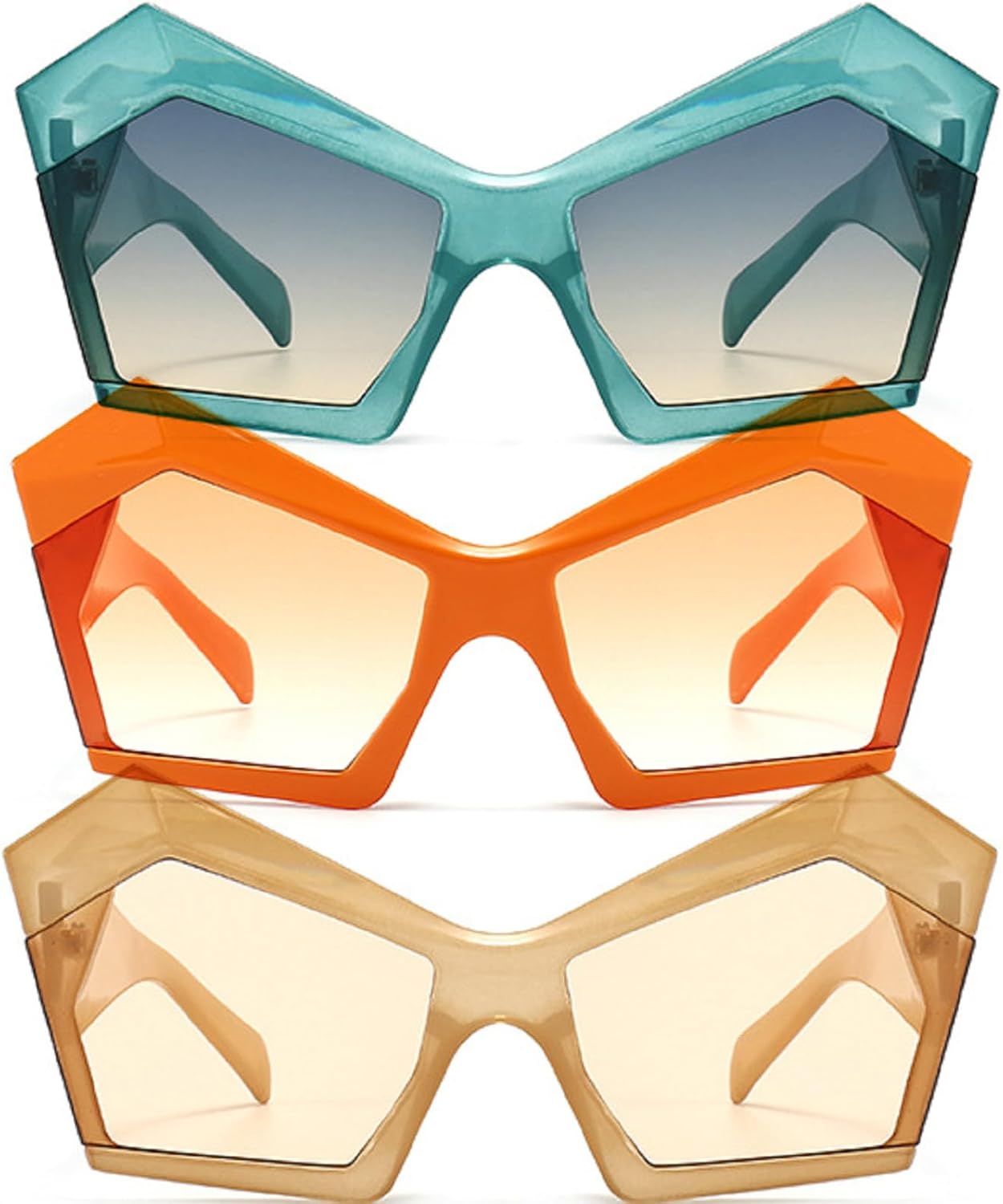 Большие солнцезащитные очки неправильной формы «кошачий глаз» для женщин, ретро-градиентные очки с защитой от УФ-излучения UV400, большие мужские солнцезащитные очки цвета шампанского mincl, 3pcs-blue&champagne&orange
Большие солнцезащитные очки неправильной формы «кошачий глаз» для женщин, ретро-градиентные очки с защитой от УФ-излучения UV400, большие мужские солнцезащитные очки цвета шампанского mincl, 3pcs-blue&champagne&orange