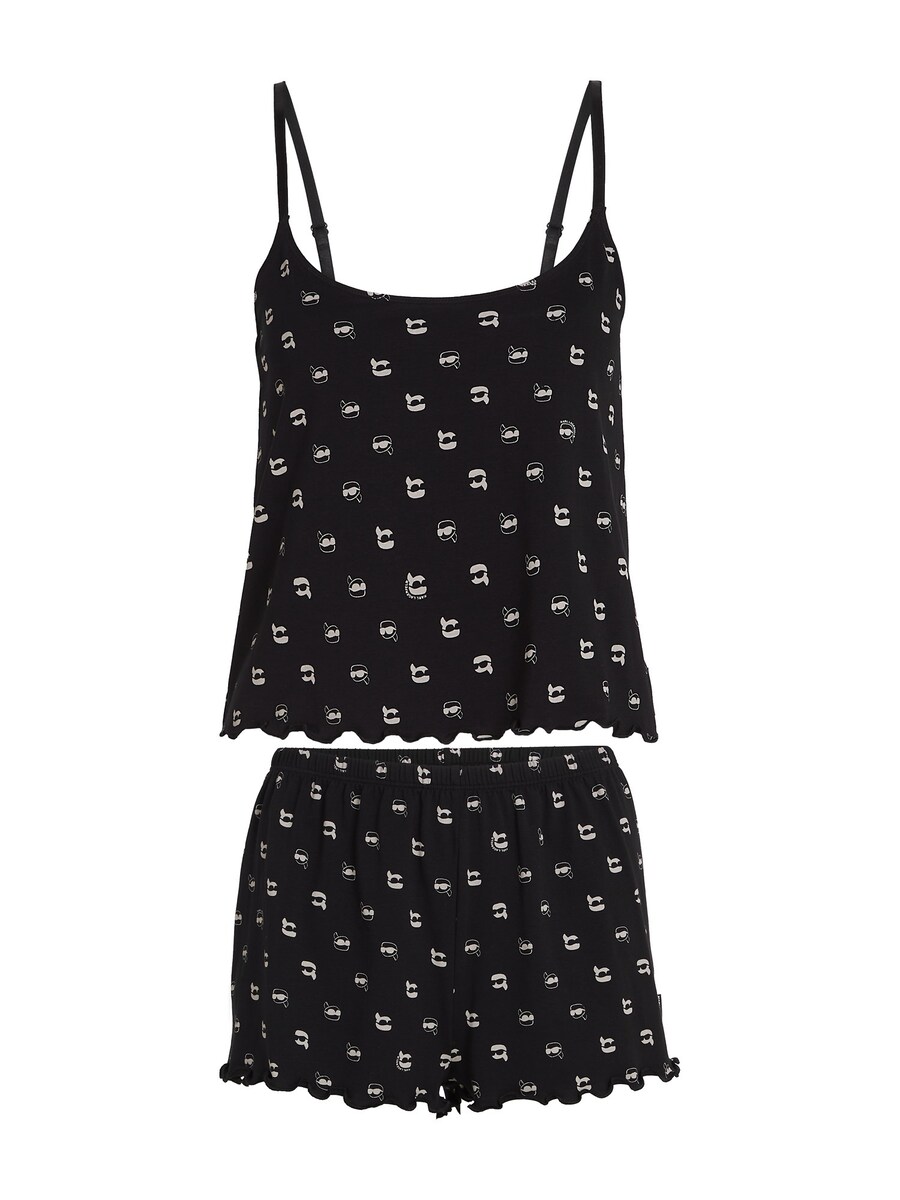 Короткий пижамный комплект Karl Lagerfeld, черный
Короткий пижамный комплект Karl Lagerfeld, черный