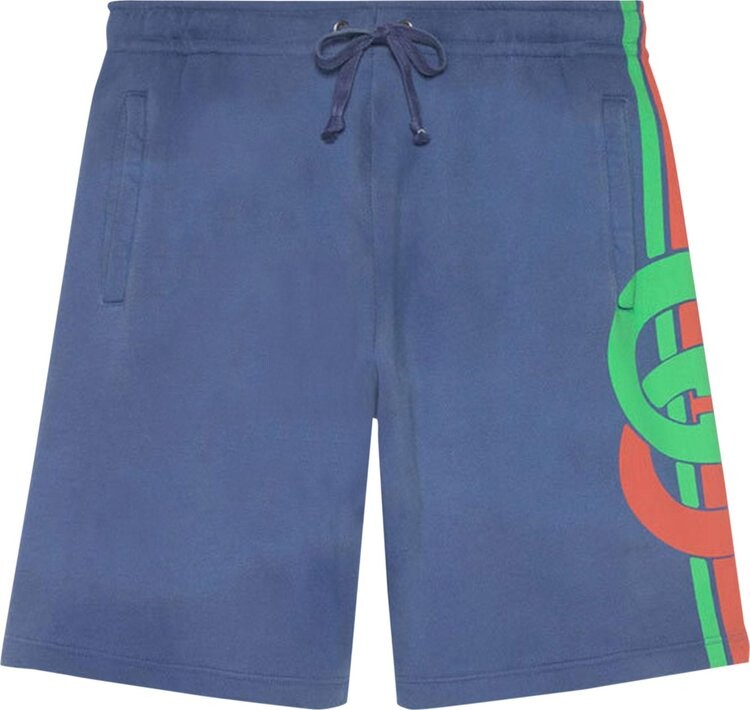Шорты Gucci Cotton Logo Shorts Blue, синий 
Шорты Gucci Cotton Logo Shorts Blue, синий