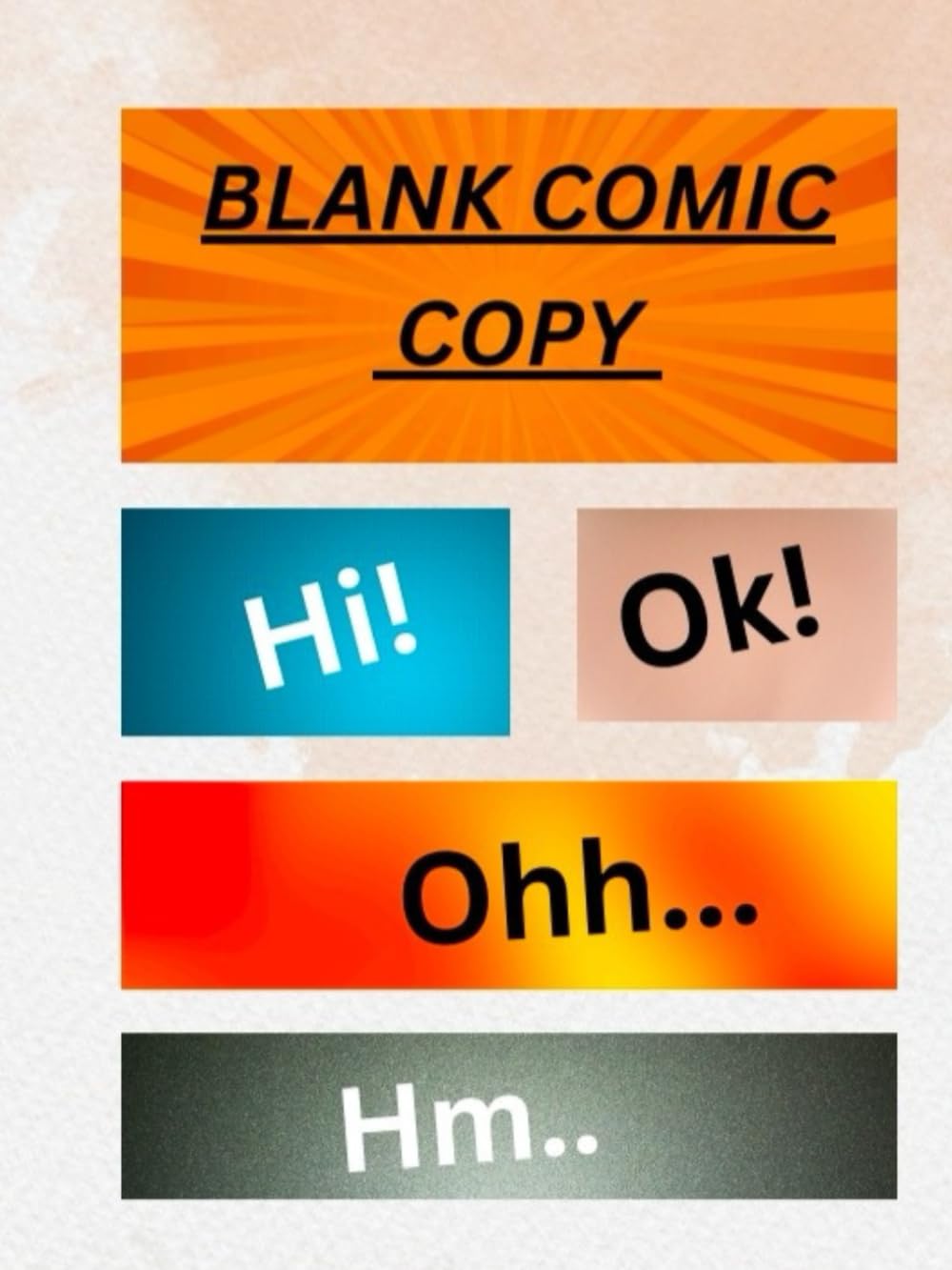 Blank comic book: Blank comic book (Independently published)
Blank comic book: Blank comic book (Independently published)