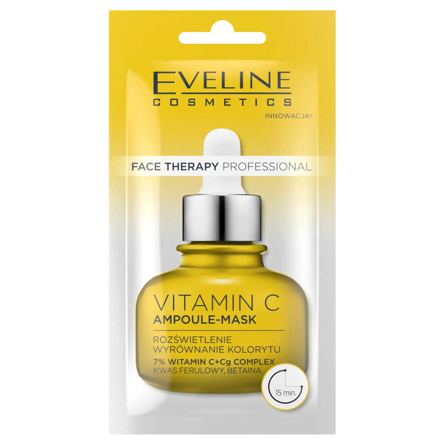 Eveline Cosmetics Therapy Vitamin C ампульная маска для лица, 8 мл
Eveline Cosmetics Therapy Vitamin C ампульная маска для лица, 8 мл