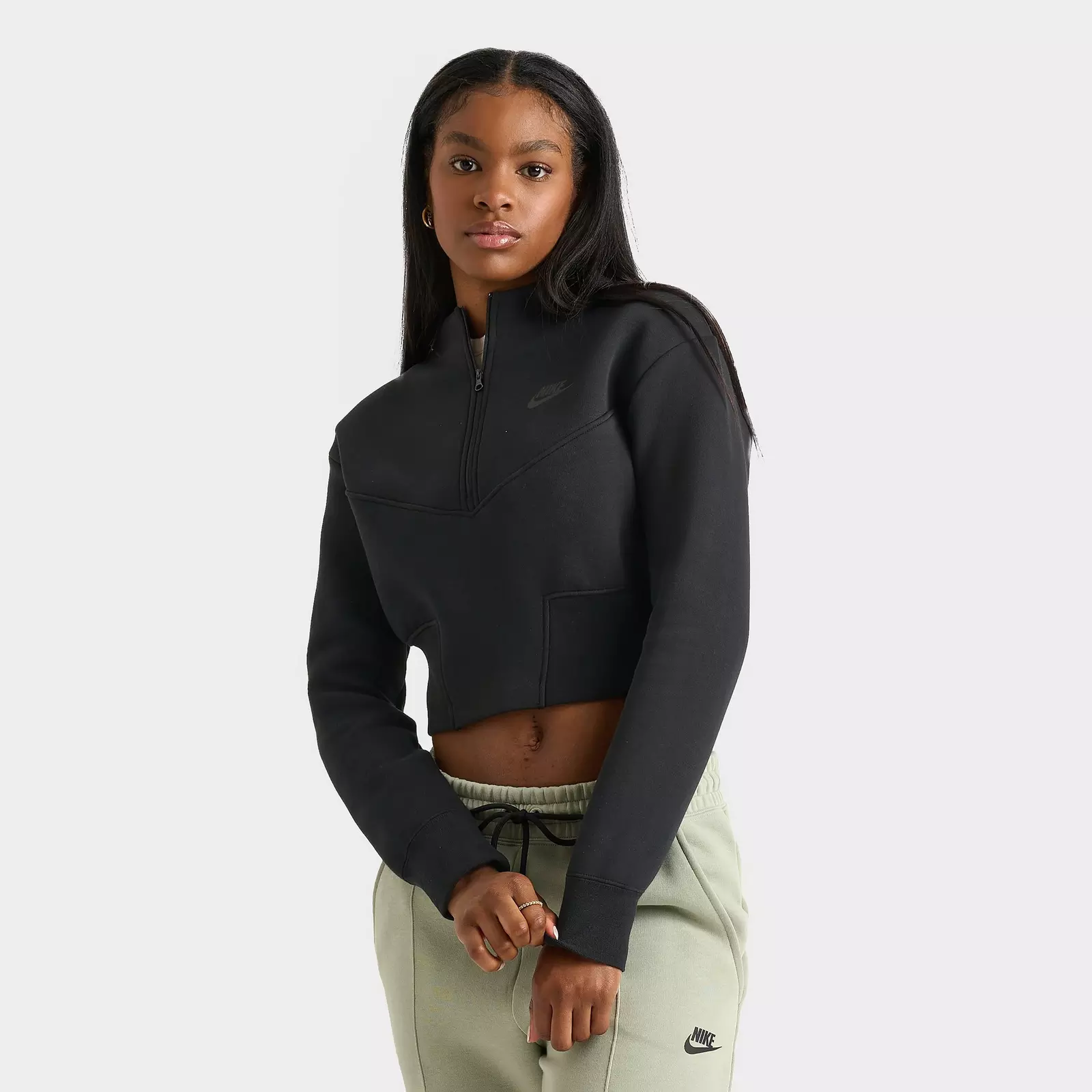 Толстовка Women's Nike Sportswear Tech Fleece Crop Half-Zip Track, черный
Толстовка Women's Nike Sportswear Tech Fleece Crop Half-Zip Track, черный
