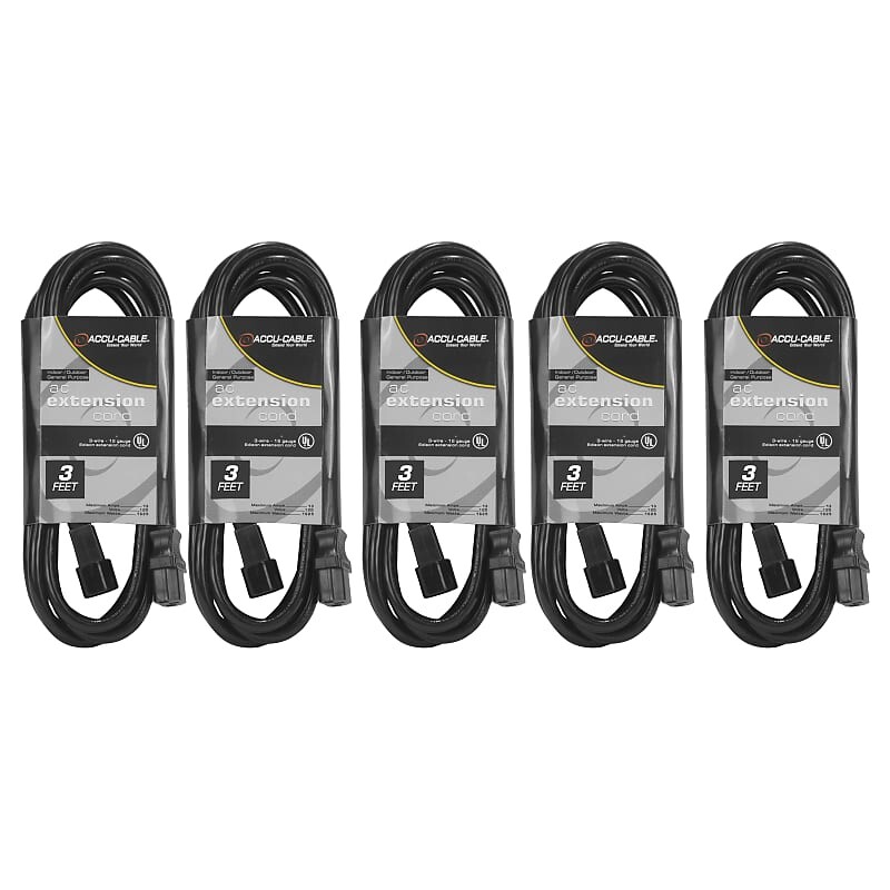 (5) Кабели линии питания American DJ ECCOM-3, черные, 3 фута, IEC-папа-IEC-мама (5) American DJ ECCOM-3 Black 3FT IEC-Male-to-IEC-Female Power Link Cables
(5) Кабели линии питания American DJ ECCOM-3, черные, 3 фута, IEC-папа-IEC-мама (5) American DJ ECCOM-3 Black 3FT IEC-Male-to-IEC-Female Power Link Cables