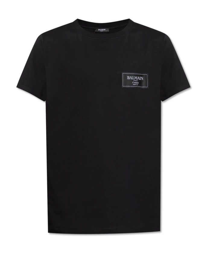 Футболка с нашивкой-логотипом Balmain, черный
Футболка с нашивкой-логотипом Balmain, черный