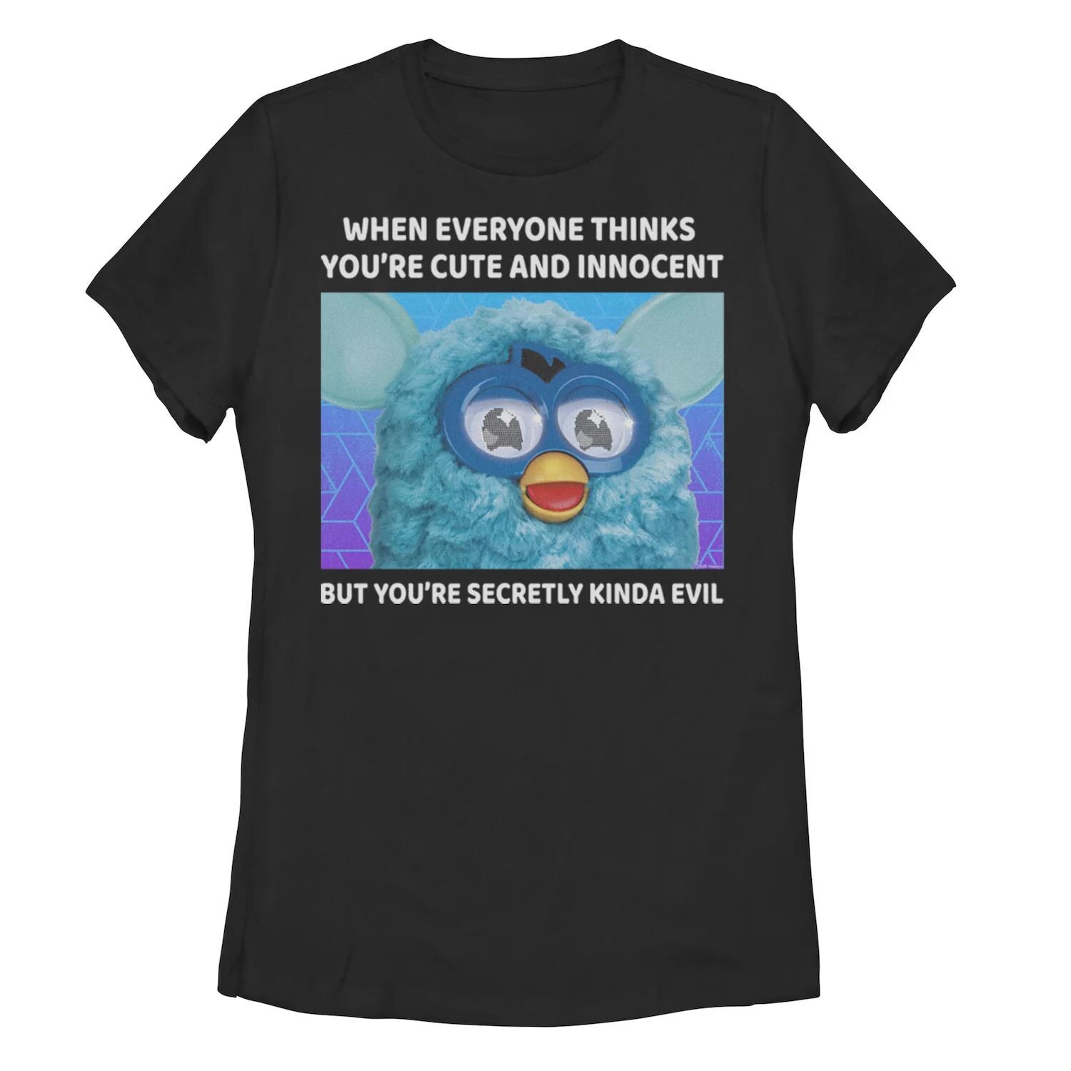 Футболка Furby для юниоров Secretly Kinda Evil Meme Licensed Character
Футболка Furby для юниоров Secretly Kinda Evil Meme Licensed Character