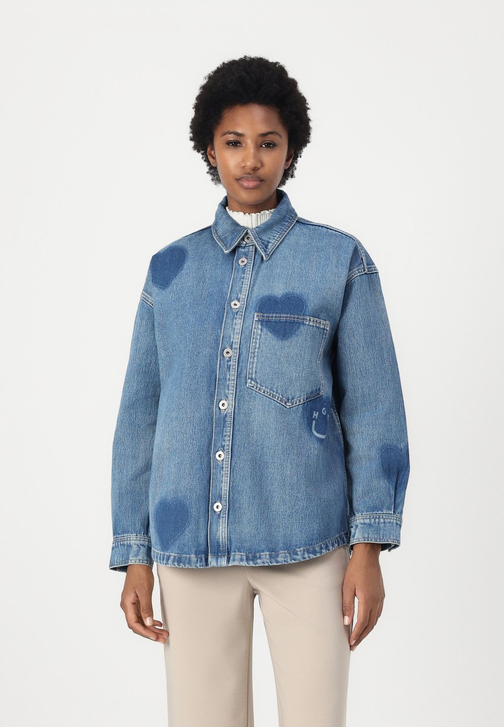 Блузка на пуговицах GARESA HUGO, синий
Блузка на пуговицах GARESA HUGO, синий