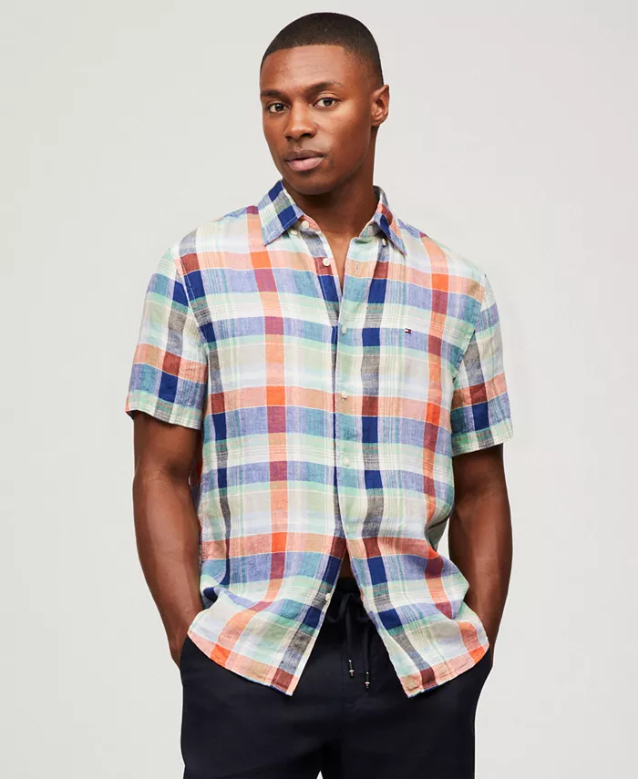 Мужская рубашка Regular-Fit из льняной ткани Madras Tommy Hilfiger, мультиколор
Мужская рубашка Regular-Fit из льняной ткани Madras Tommy Hilfiger, мультиколор