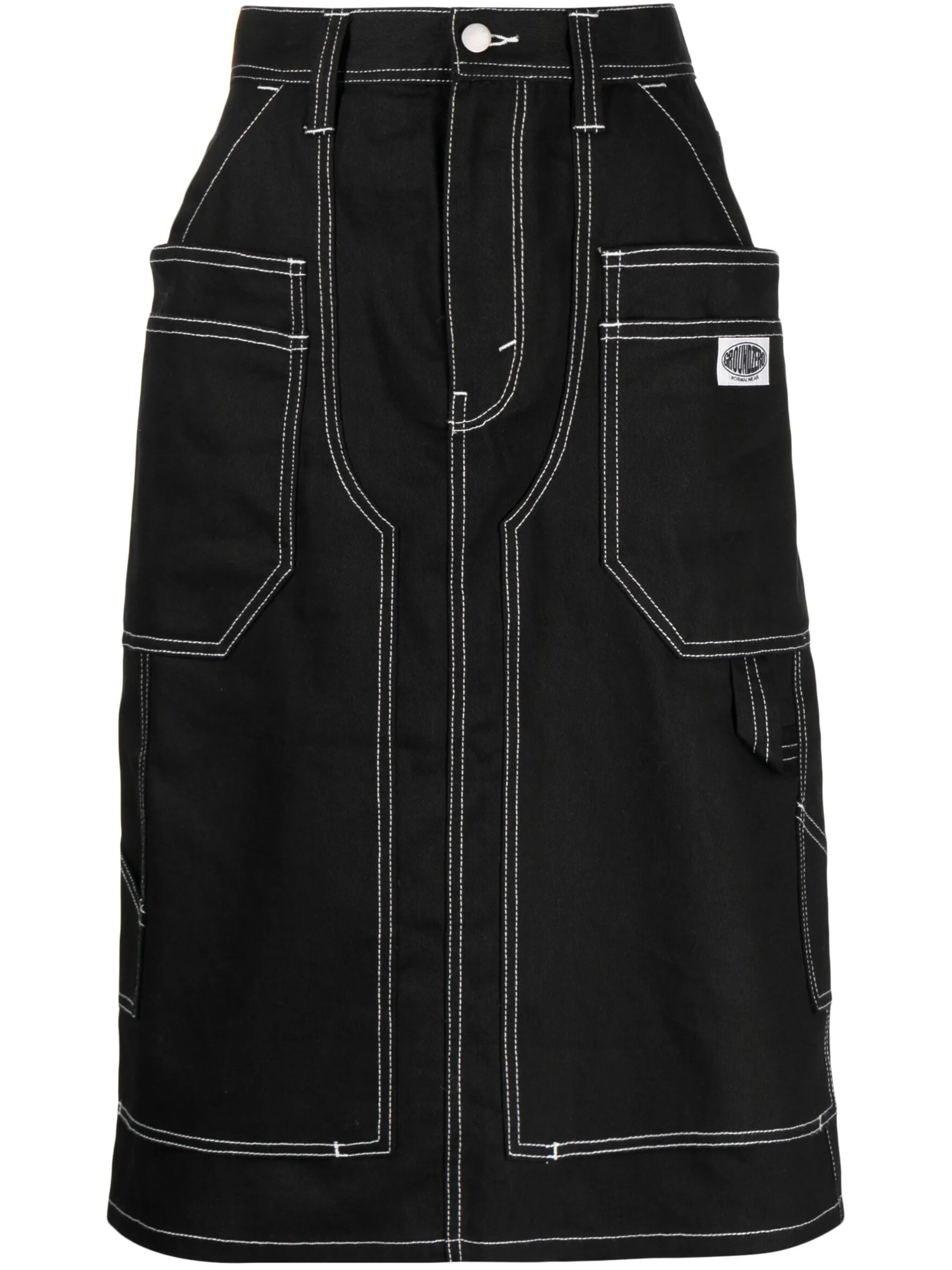 Джинсовая юбка миди со вставками Ground Zero, черный
Джинсовая юбка миди со вставками Ground Zero, черный