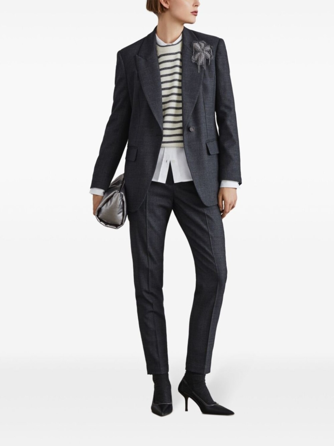 Brunello Cucinelli укороченные брюки, серый
Brunello Cucinelli укороченные брюки, серый