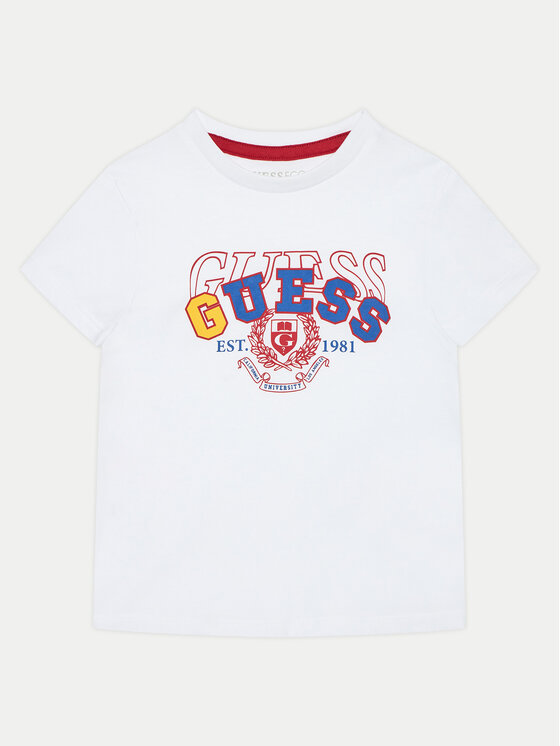 Футболка стандартного кроя Guess, белый 
Футболка стандартного кроя Guess, белый