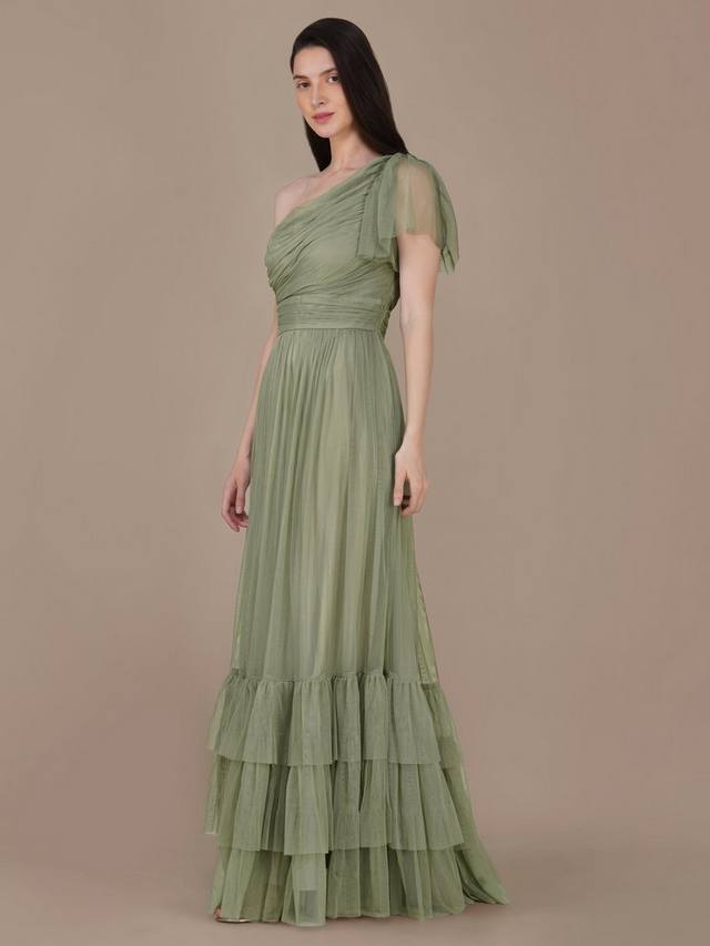 Платье макси из тюля Madison с одним плечом Lace & Beads, Green
Платье макси из тюля Madison с одним плечом Lace & Beads, Green