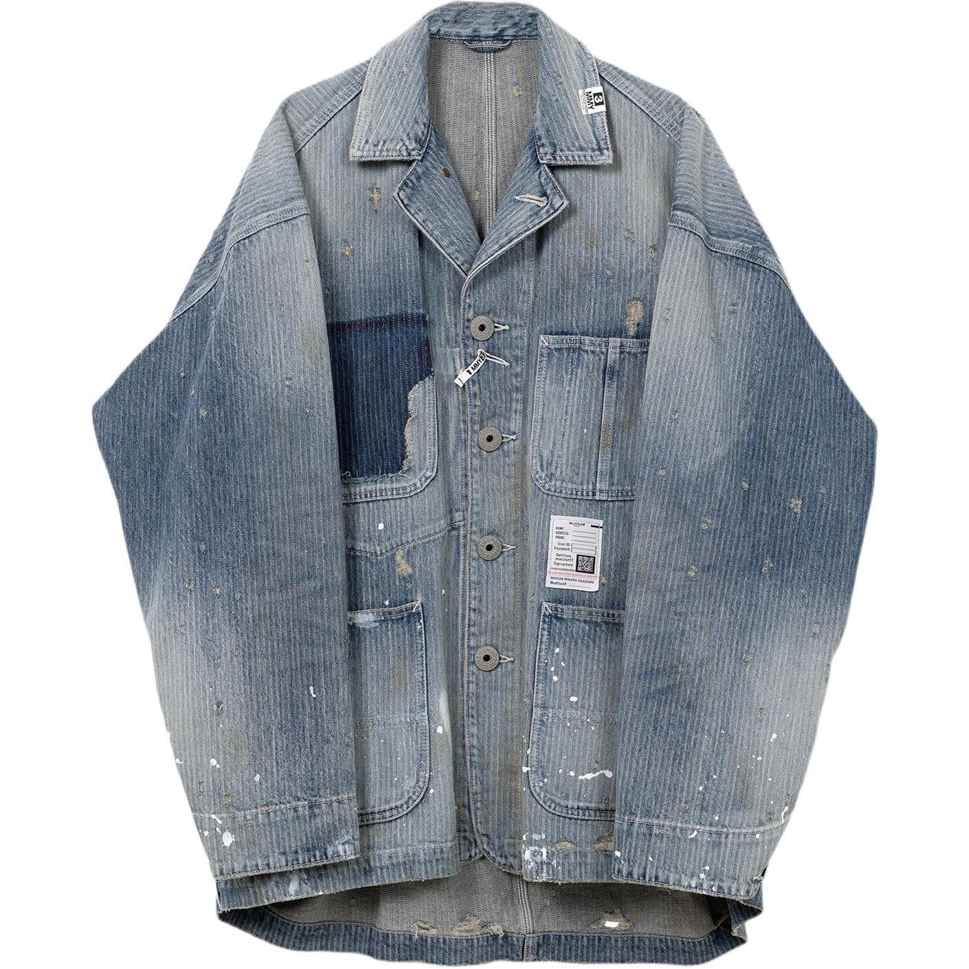 Выцветшая рабочая куртка Maison Mihara Yasuhiro, синий
Выцветшая рабочая куртка Maison Mihara Yasuhiro, синий