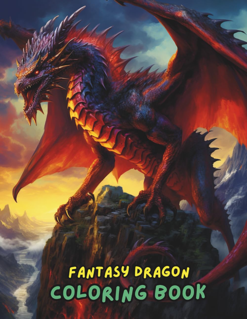 Fantasy Dragon Coloring Book: Majestic Dragons, Magical Creatures, Fire-Breathing Beasts, and Mythical Scenes for Relaxation and Stress Relief (Independently published)
Fantasy Dragon Coloring Book: Majestic Dragons, Magical Creatures, Fire-Breathing Beasts, and Mythical Scenes for Relaxation and Stress Relief (Independently published)