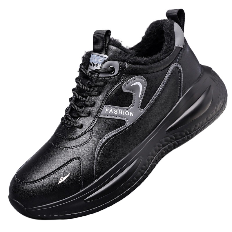 Kuding Скользоустойчивые легкие теплые повседневные ботинки мужские - черные с флисовой подкладкой, цвет Black Fleece-Lined
Kuding Скользоустойчивые легкие теплые повседневные ботинки мужские - черные с флисовой подкладкой, цвет Black Fleece-Lined