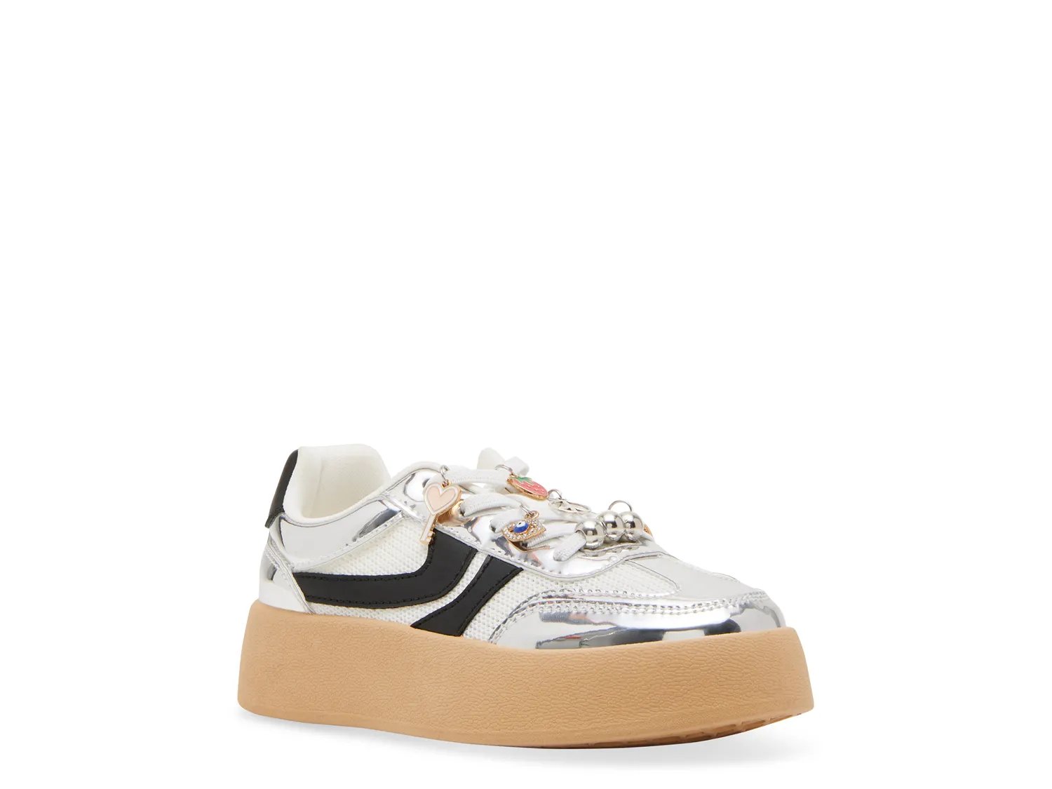 Кроссовки Steve Madden Jersey C Platform Sneaker - Kids', Silver Metallic/White/Black Synthetic
Кроссовки Steve Madden Jersey C Platform Sneaker - Kids', Silver Metallic/White/Black Synthetic