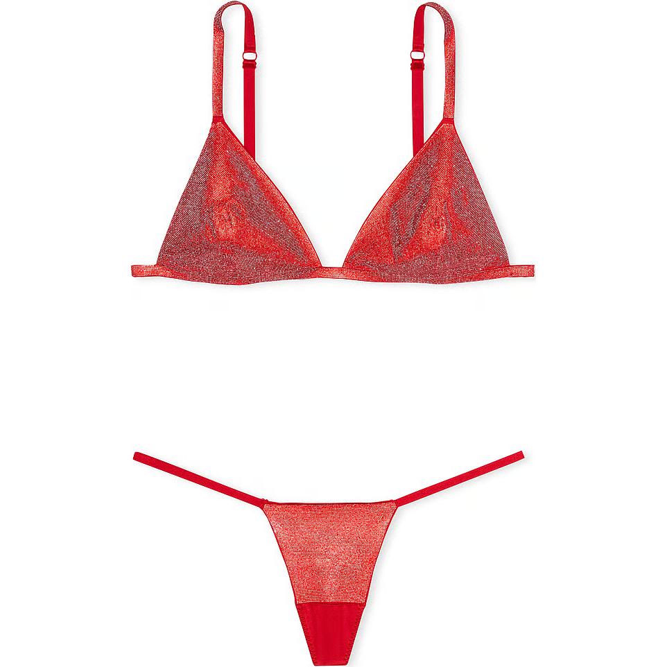 Victoria's Secret Очень сексуальный блестящий треугольный бралетт/комплект нижнего белья Big Show Collection, 24 шт, красный
Victoria's Secret Очень сексуальный блестящий треугольный бралетт/комплект нижнего белья Big Show Collection, 24 шт, красный