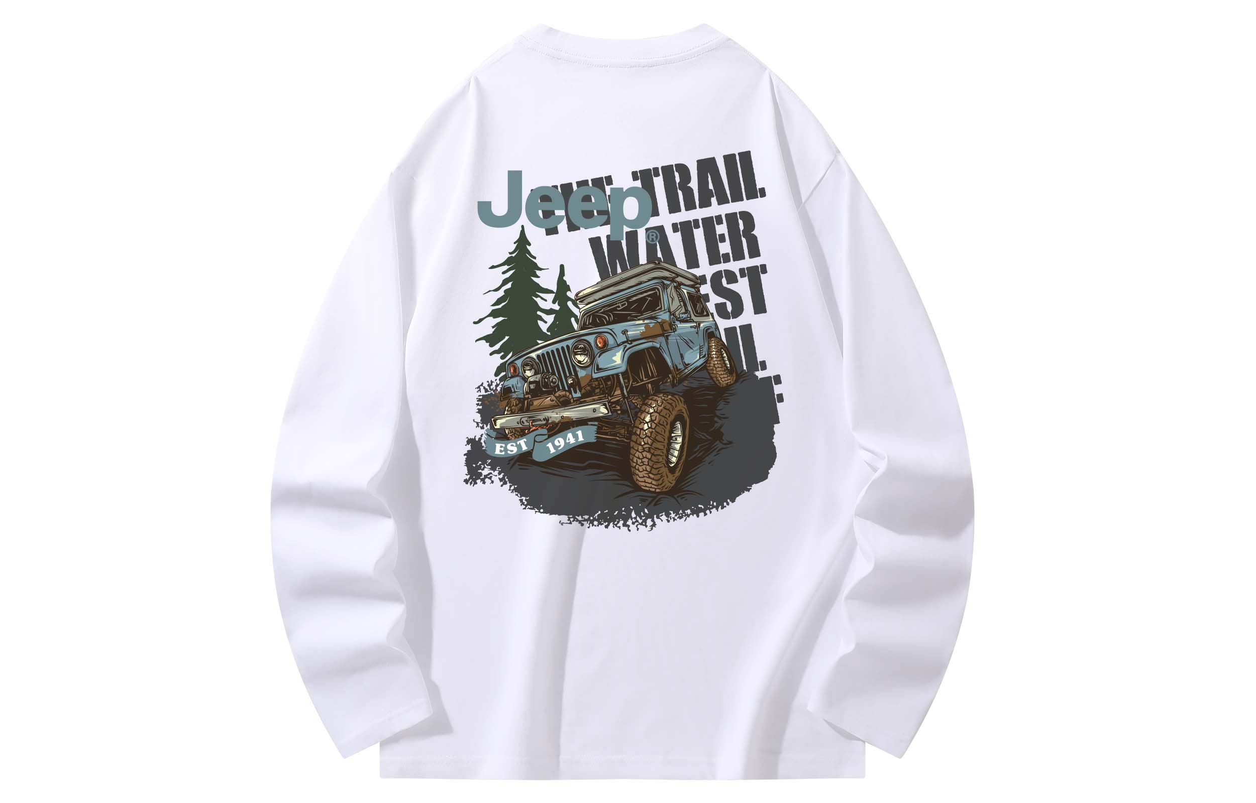 Футболка унисекс Jeep, натуральный белый 
Футболка унисекс Jeep, натуральный белый