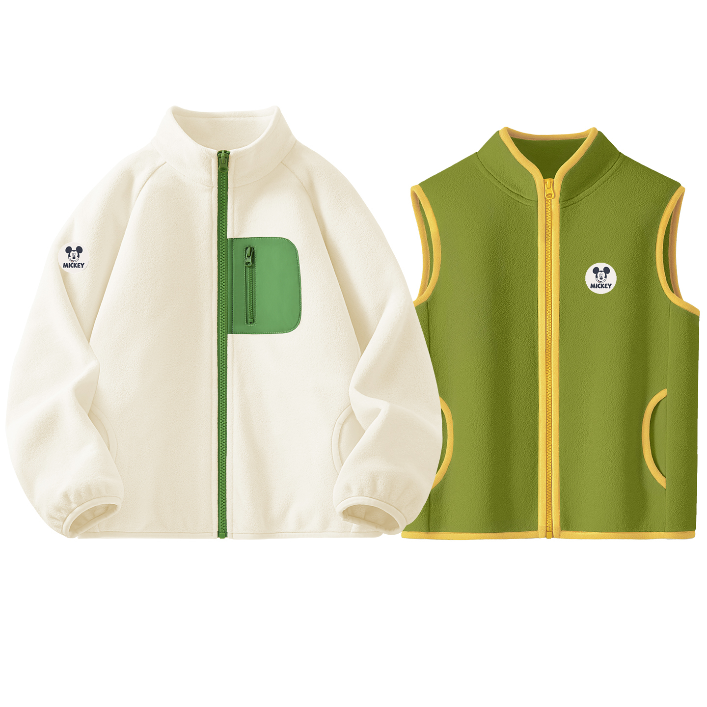 Детские флисовые куртки Disney, белый/зеленый
Детские флисовые куртки Disney, белый/зеленый