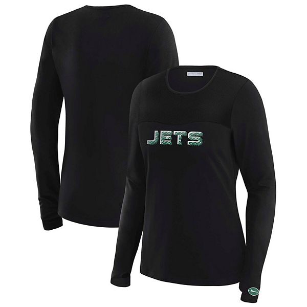 Женская футболка New York Jets с сетчатыми вставками Wear By Erin Andrews
Женская футболка New York Jets с сетчатыми вставками Wear By Erin Andrews