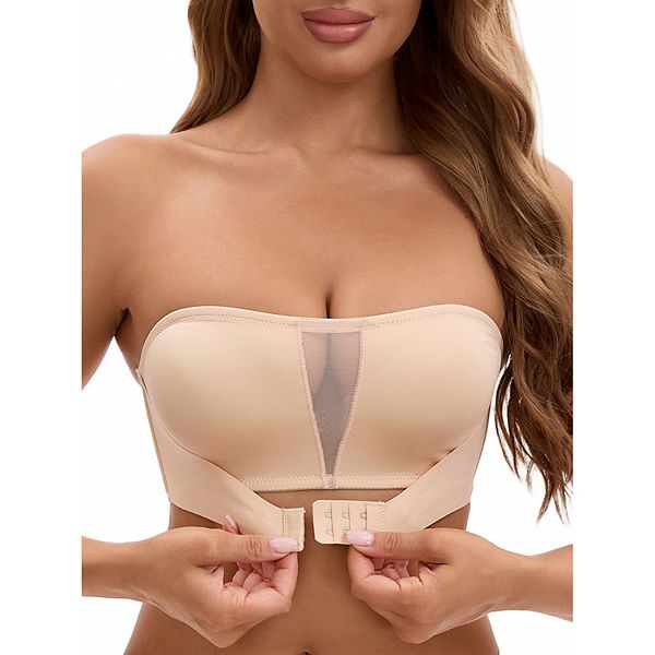 Женский бесшовный бюстгальтер-бандо без косточек с сетчатой вставкой Inspire Chic, Beige
Женский бесшовный бюстгальтер-бандо без косточек с сетчатой вставкой Inspire Chic, Beige