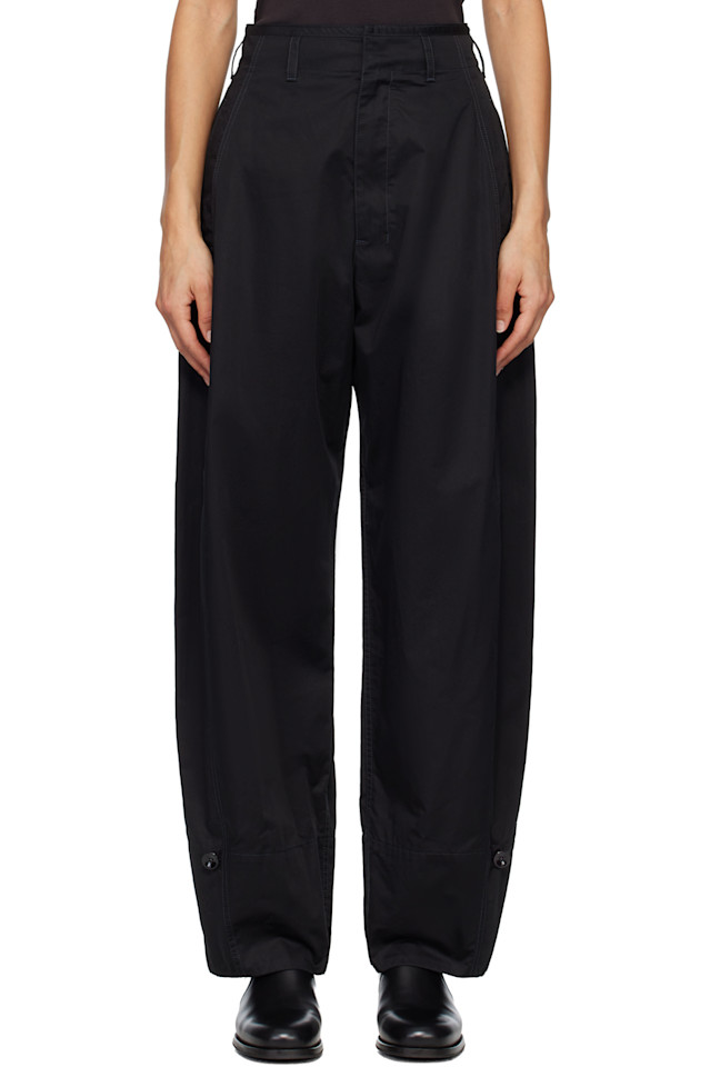 Мягкие объемные брюки Lemaire, черный
Мягкие объемные брюки Lemaire, черный