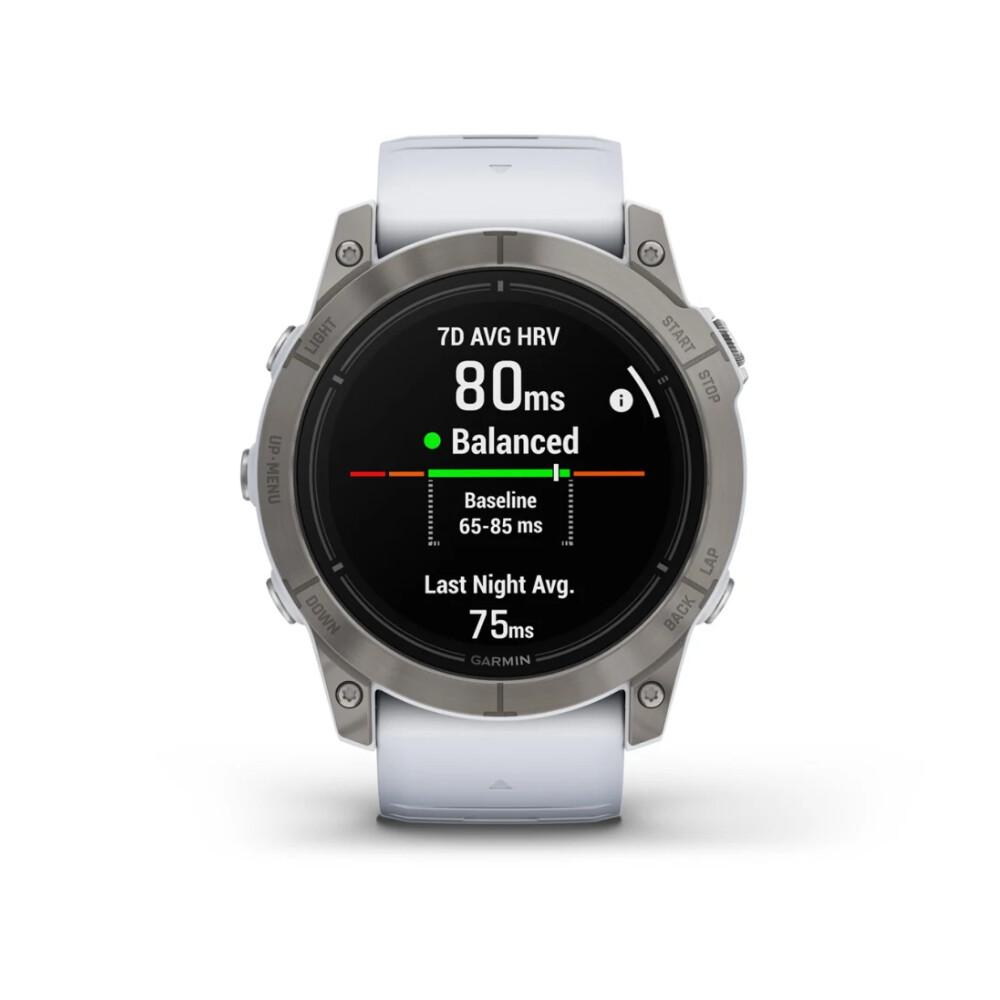 Умные часы Garmin Epix Pro Sapphire 51мм Gen 2, 1.4", Wi-Fi, серебристый/белый
Умные часы Garmin Epix Pro Sapphire 51мм Gen 2, 1.4", Wi-Fi, серебристый/белый