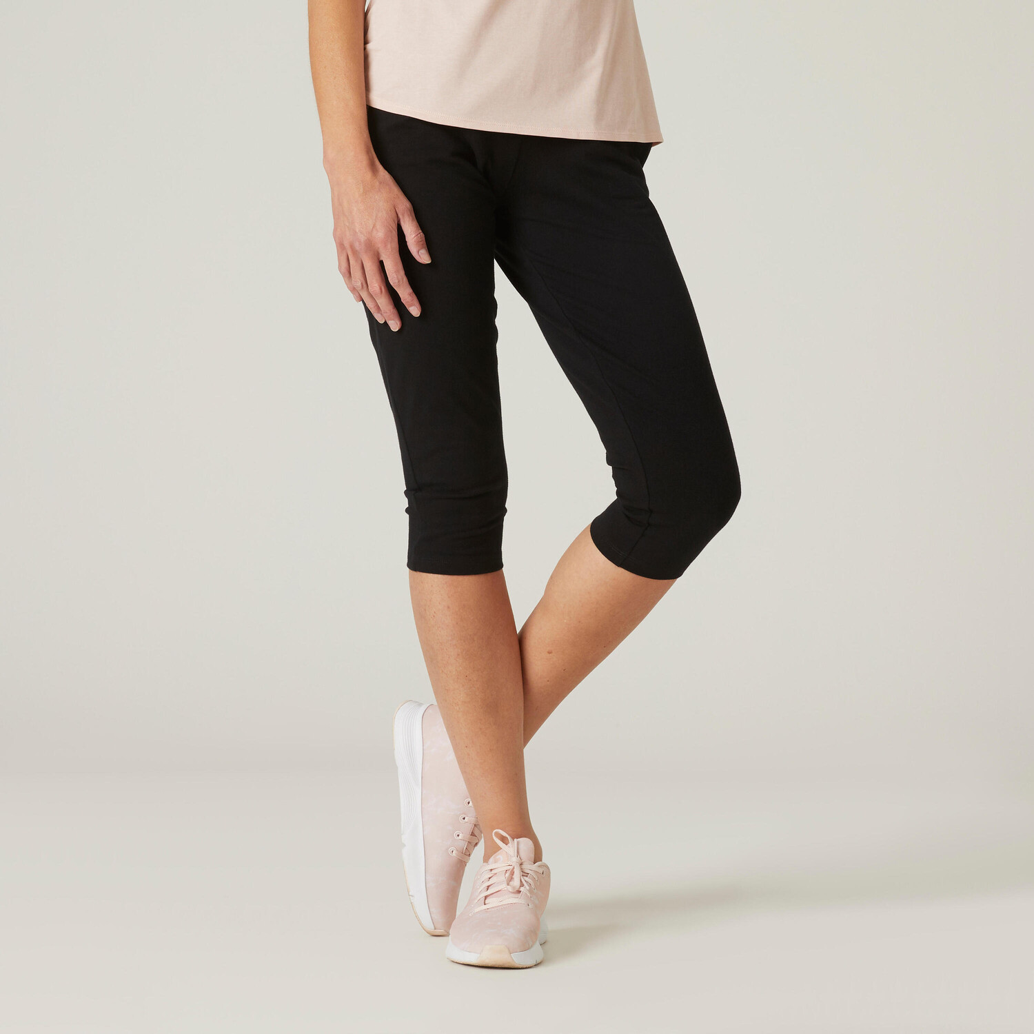 Леггинсы 3/4 женские хлопковые узкого кроя с вытачками - Fit+ черный DOMYOS, черный
Леггинсы 3/4 женские хлопковые узкого кроя с вытачками - Fit+ черный DOMYOS, черный