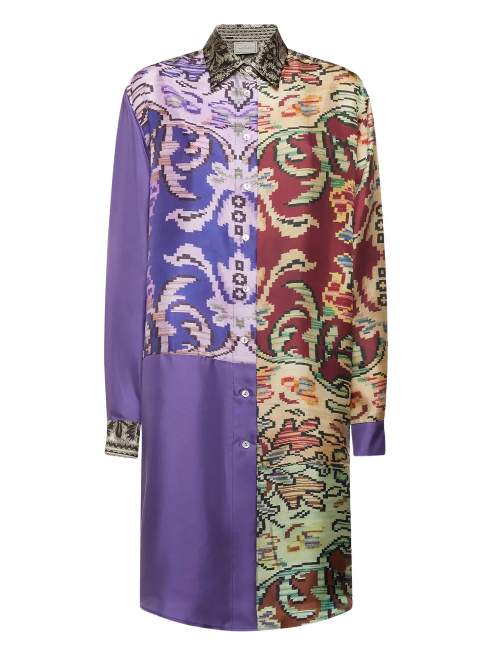 Рубашка с лоскутным дизайном Pierre-Louis Mascia, фиолетовый
Рубашка с лоскутным дизайном Pierre-Louis Mascia, фиолетовый